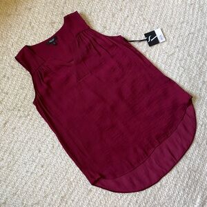 🥀 NWT SIMPLY VERA VERA WANG WOMENS SIZE XS RED WINE COLORED TUNIC TANK